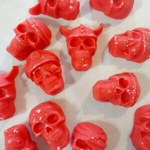 Skull Wax Melts-Red Apple